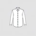 long-sleeved white collared shirt image